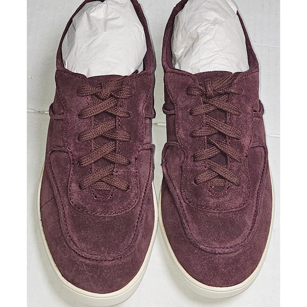 ED Ellen DeGeneres Akemi True Merlot Suede Lace Up Sneakers Womens‎ 6.5M EU 36.5